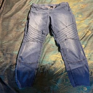 HUE moto leggings size L